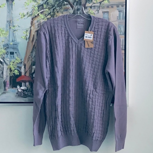 Men’s 100% Turkish Cotton V-Neck Sweater - Picture 2 of 4